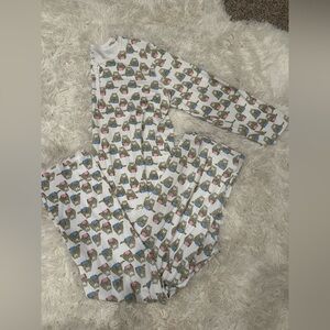 Roller Rabbit Blue Bear Long Sleeve Long Pants PJ Set, Sz L